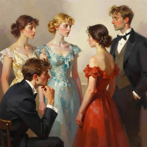 Artistic Nude Group Composition