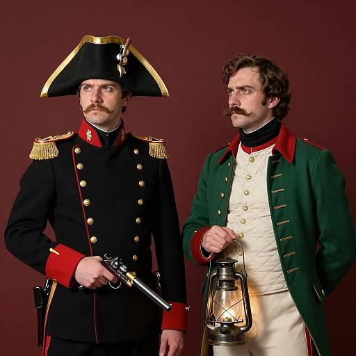 Historic Portrait of Two Dressed Men