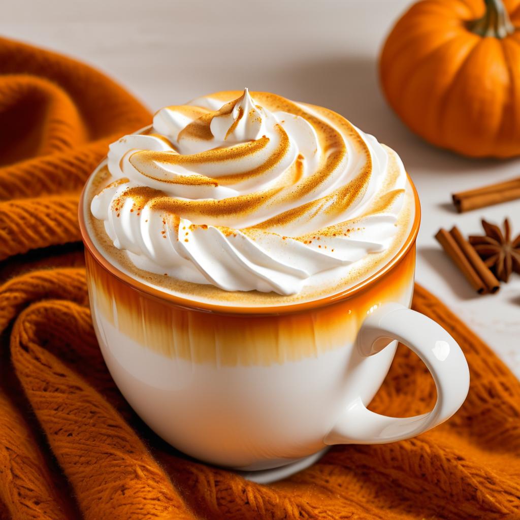 Cozy Pumpkin Spice Latte Close-Up