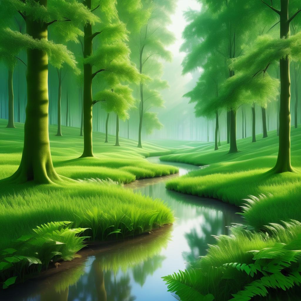 Serene Symphony of Tranquil Forest Landscapes