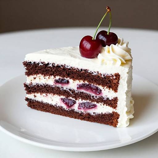 Delicious Black Forest Cake Slice