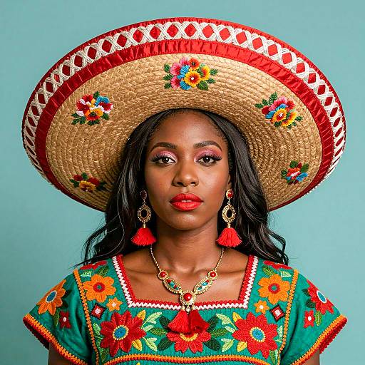 Vibrant Portrait of a Black Woman