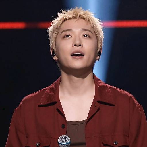 Vibrant Portrait with Dramatic Lighting