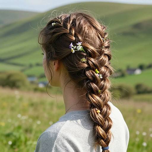 Scottish Braided Woman Portrait