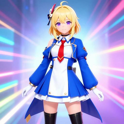 Futuristic Anime Virtual YouTuber