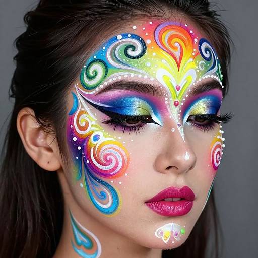 Vibrant Dreamlike Body Painting Art