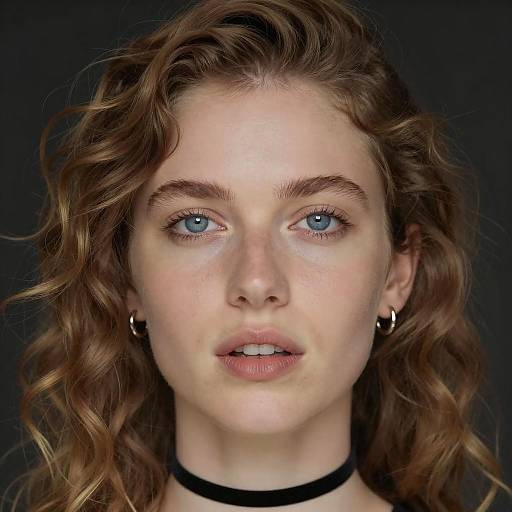 Elegant Close-Up of a Woman's Portrait