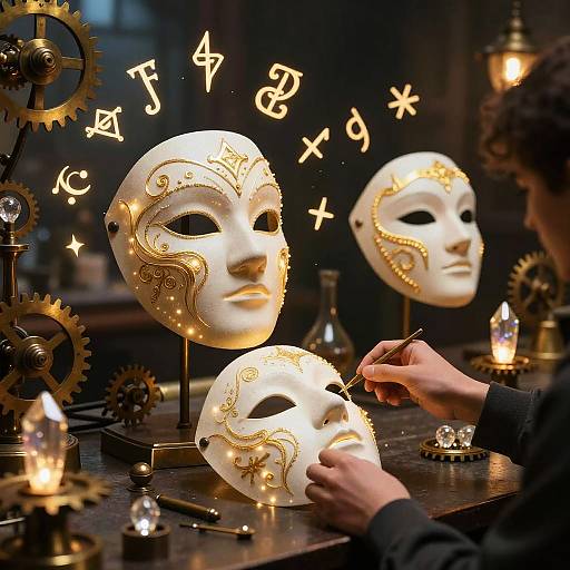 Fantasy Alchemist's Magical Mask Generator