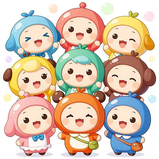 Chibi Cartoon Characters with Charm
