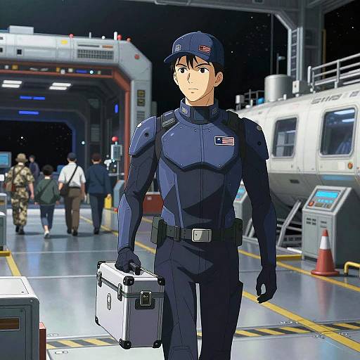 Intergalactic Courier in Space Station