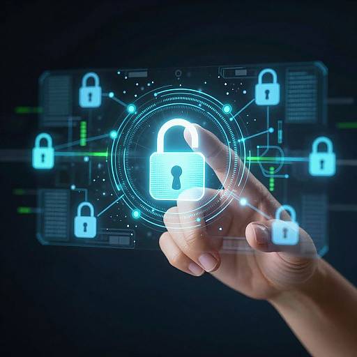 Cybersecurity Digital Interface Banner