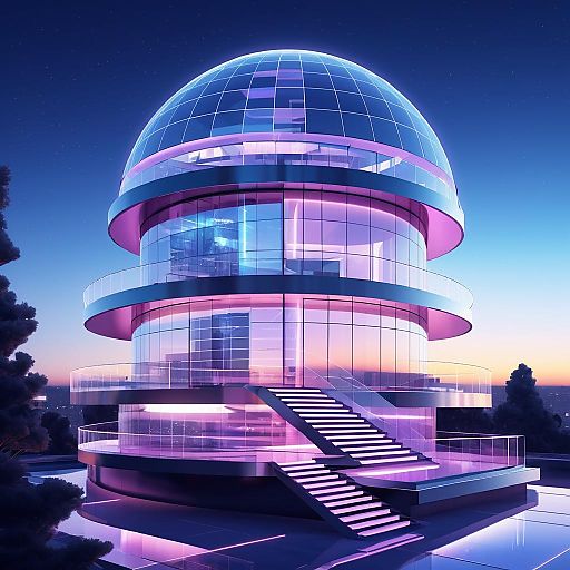Futuristic Solarpunk Building Concept Futuristic Solarpunk Building Concept
