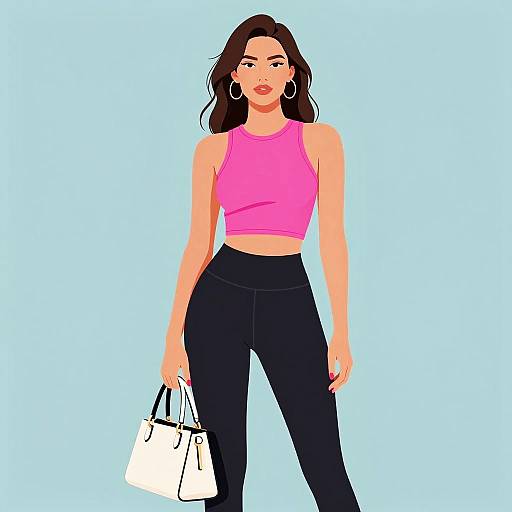 Confident Woman in Contemporary Fashion