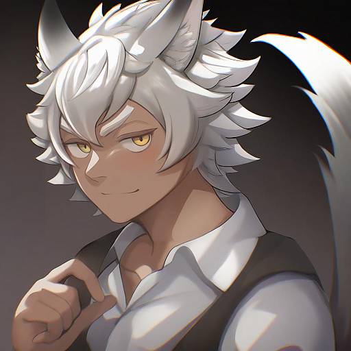 Illustration of Jack howl, twisted wonderland in the style of Ayakumo