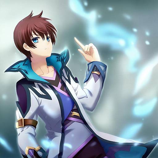 Illustration of Asbel lhant, tales of (series) in the style of Rosuuri