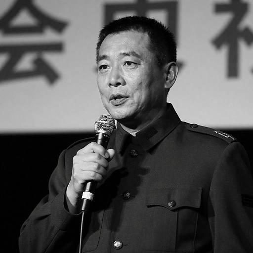 Intense Portrait of a Military Figure