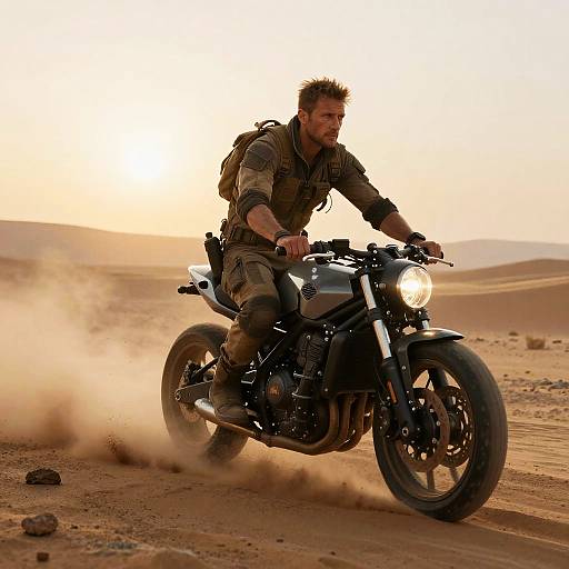 Shisk Pathfinder on Desert Speeder Bike