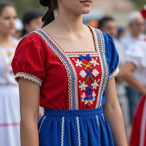 Close-Up of Traditional Dress Festival