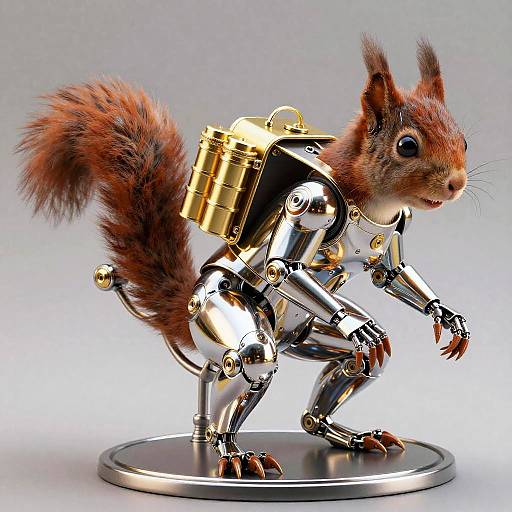Nanochrome Squirrel Courier in Exosuit