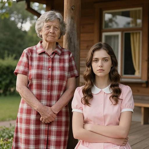 Intimate Portrait of Two Women in Nature