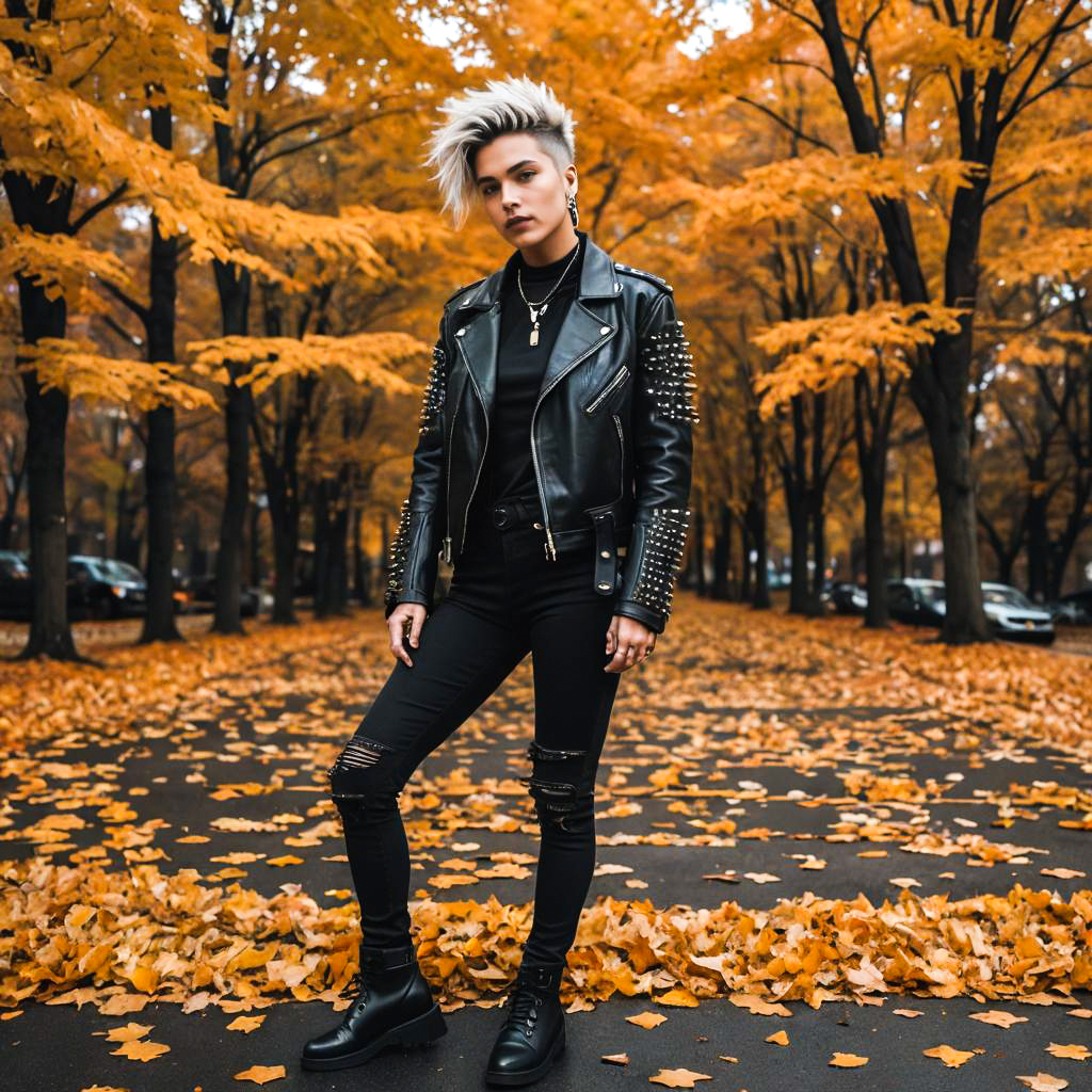 Edgy Non-Binary Fashion in Autumn