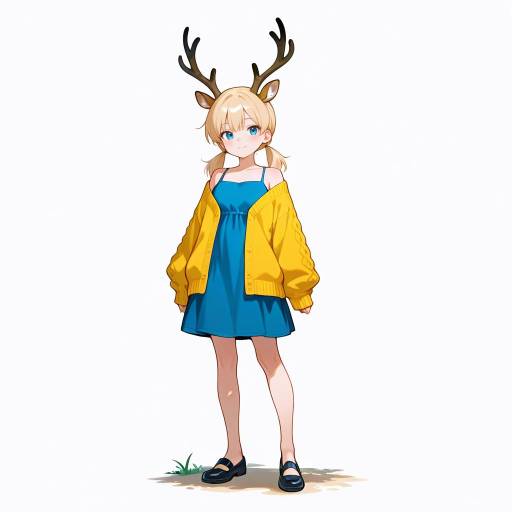 Cheerful Mystical Deer Girl Hybrid Cheerful Mystical Deer Girl Hybrid