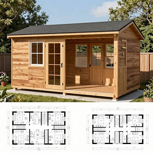Sheds and Workshop with Apartment Plans
