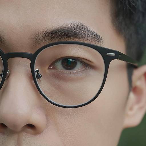 Intimate Close-Up of a Man's Face