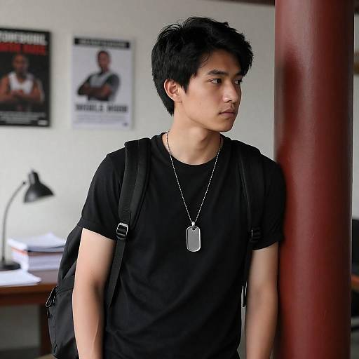 Young Man by Red Pillar, Casual