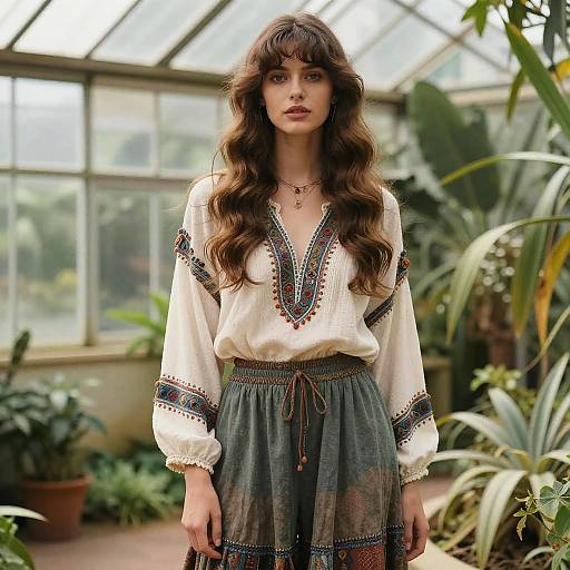 Bohemian Long Layers in Greenhouse
