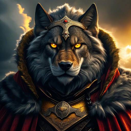 Fierce Medieval Fantasy Warrior King