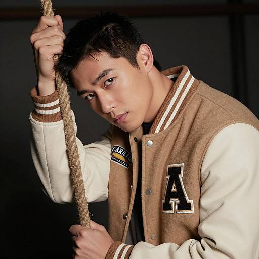 Intense Gaze in Dimly Lit Scene