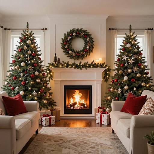 Cozy Christmas Living Room Decor