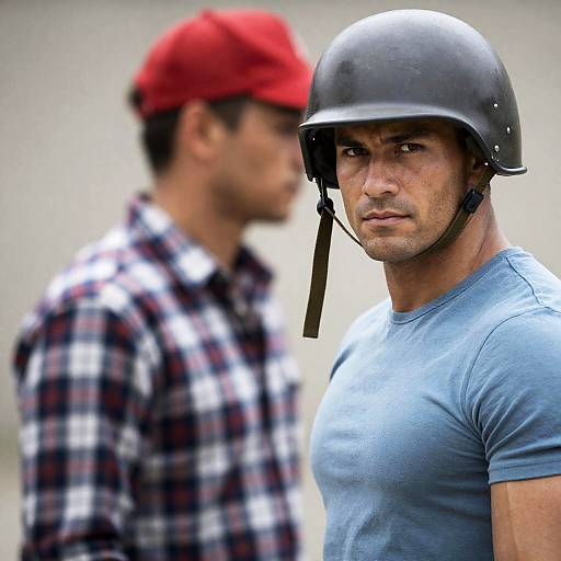 Dynamic Outdoor Portrait of Two Men