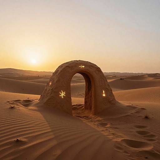 Mysterious Hoftor Gateway in Dunes