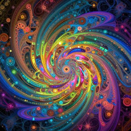 Dynamic AI-Fractal Digital Artwork