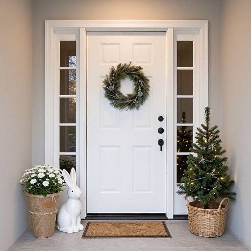 Elegant Seasonal Decor Front Door