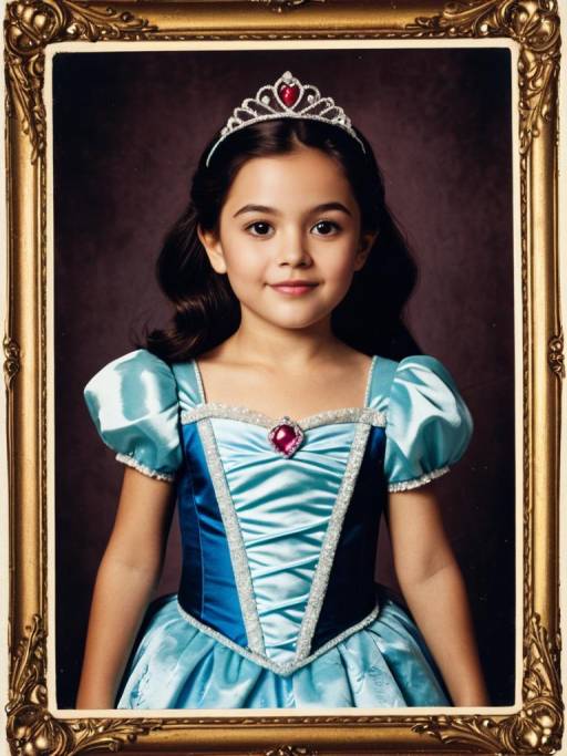 Little girl in princess costume portrait Little girl in princess costume portrait