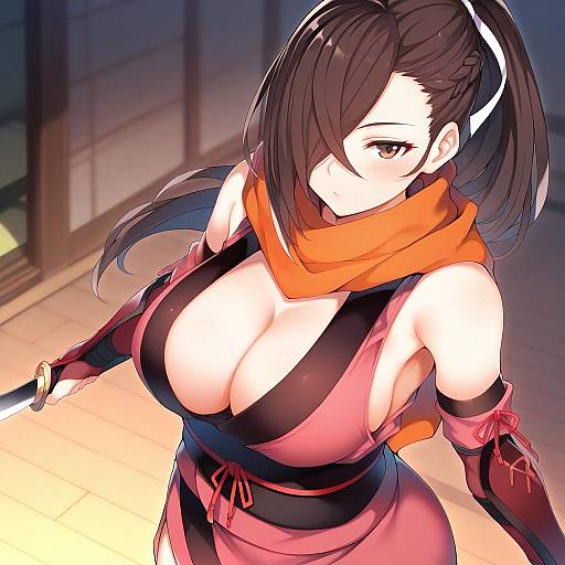 Illustration of Kagero (fire emblem), fire emblem in the style of Otokuyou