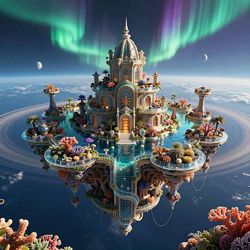 Levitating Coral Reef Metropolis