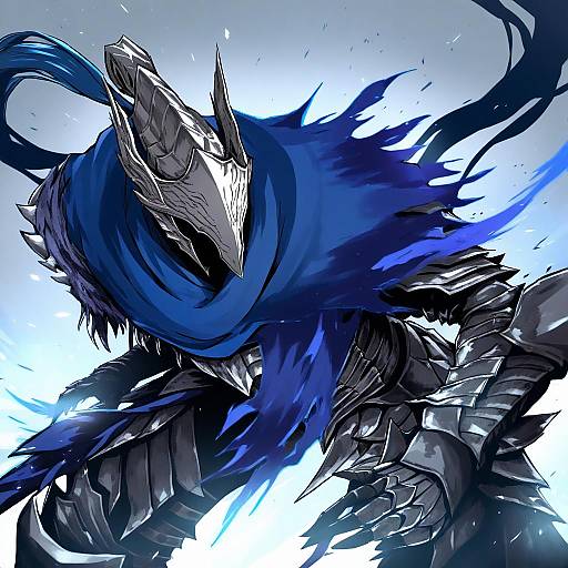 Illustration of Artorias the abysswalker, dark souls (series) in the style of I.u.y