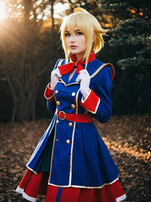 Woman in Noel Vermillion Cosplay Costume