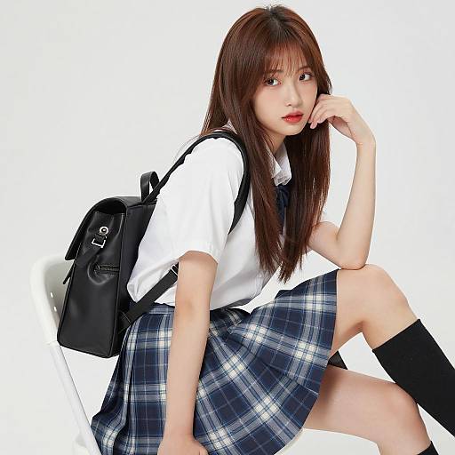 Young Asian Woman in Casual Attire