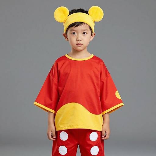 Person in Red and Yellow Outfit