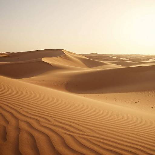 Golden-Hour Serene Desert Landscape