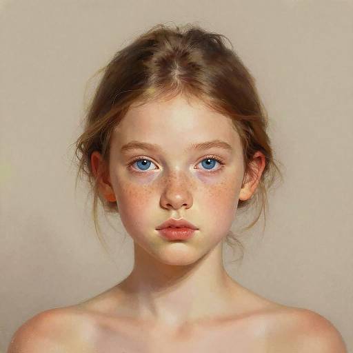 Artistic Portrait of Cute German Girl