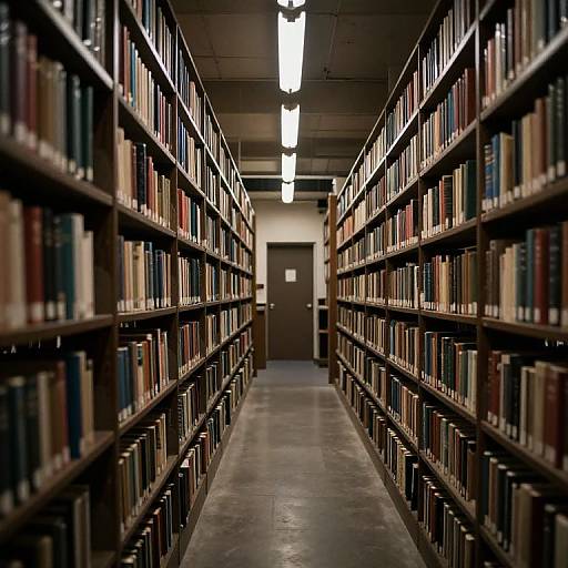 Endless Library Aisle Mystique