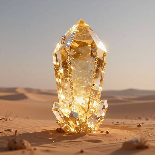 Luminous Crystalline Desert Mirage