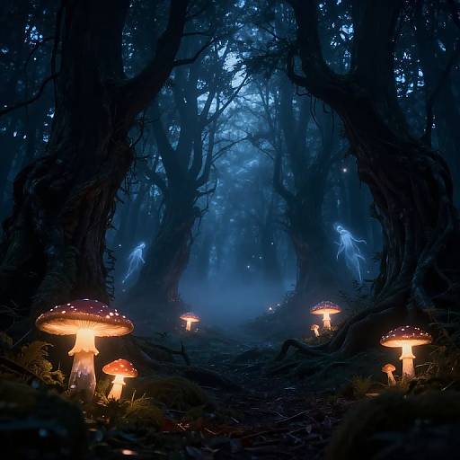 Mystical Twilight Enchanted Forest