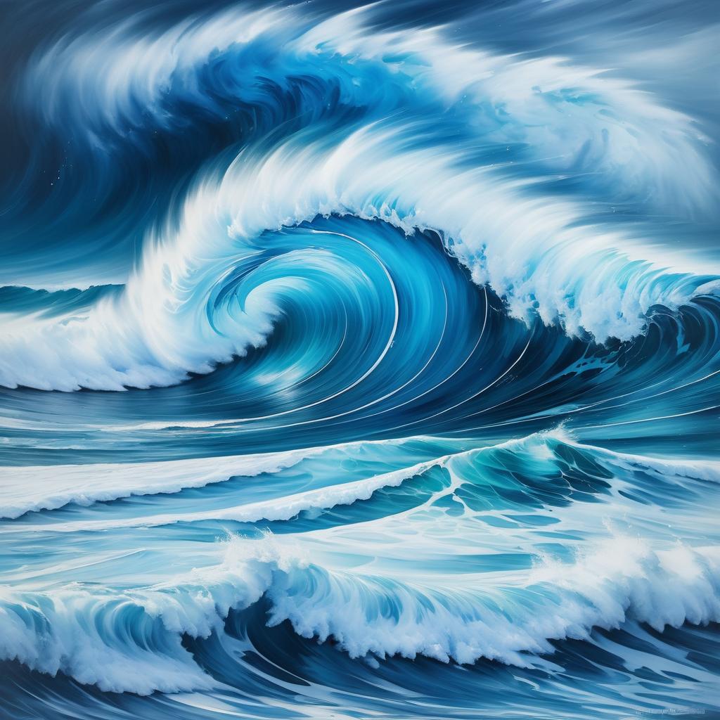 Swirling Ocean Waves: Duality of Chaos